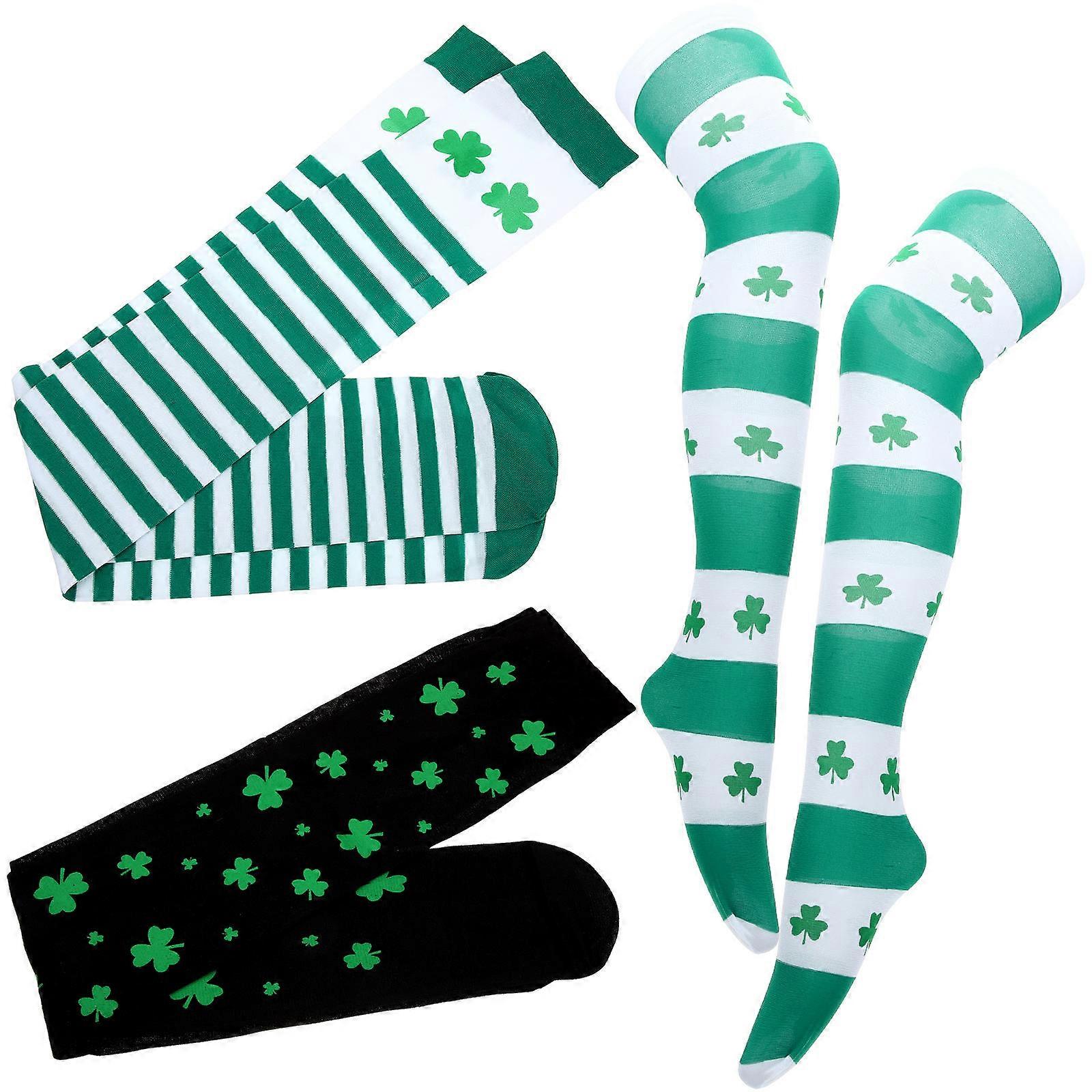 Patricks Sock Patrick鈥檚 Over Knee Socks Thigh High Socks 70x10.5cm 3 Pairs Photo Props