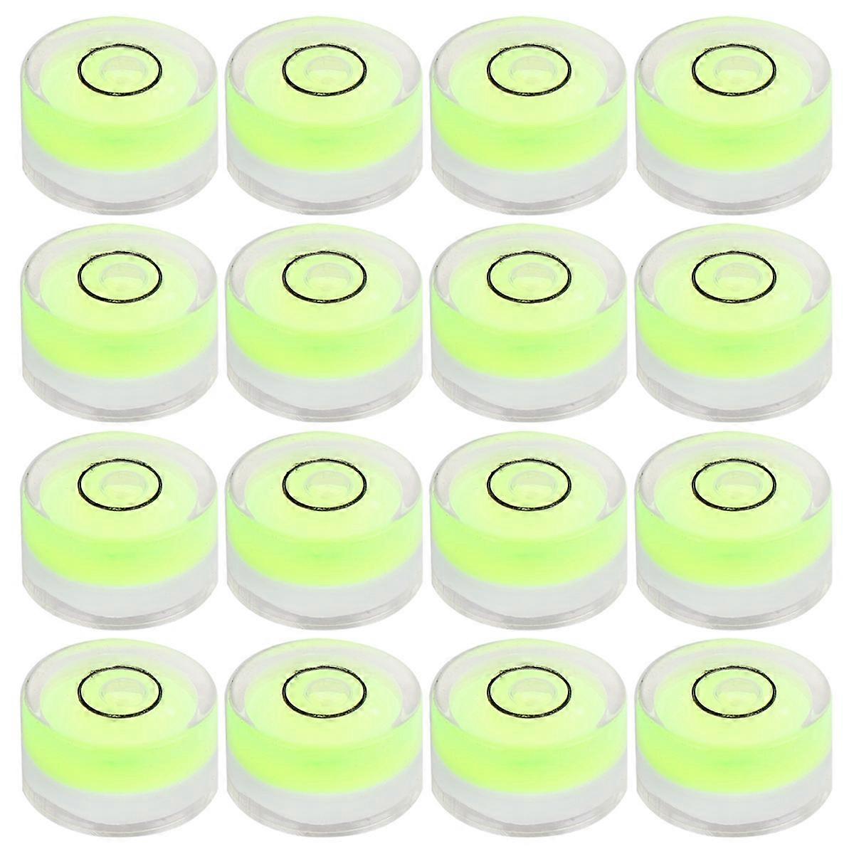 Mini Bubble Level Circular Diameter 15Mm Flat Height 6Mm Adjusting Tool Surface Leveling 16Pcs