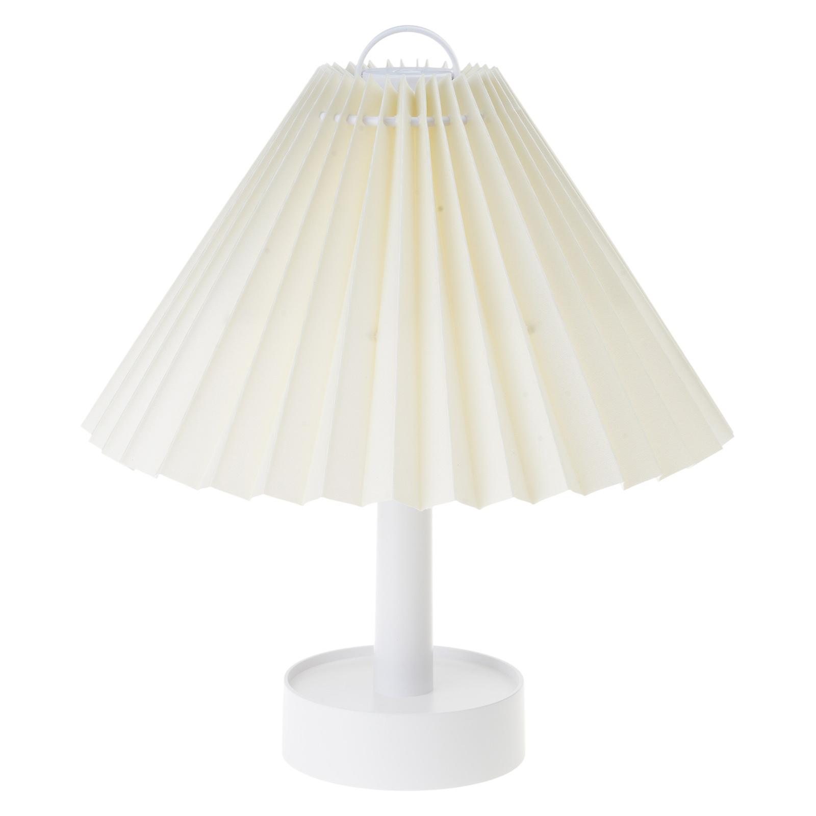 Pleated Table Lamp with Soft Light Adjustable for Bedrooms Living Room and Office Desk Lampshade