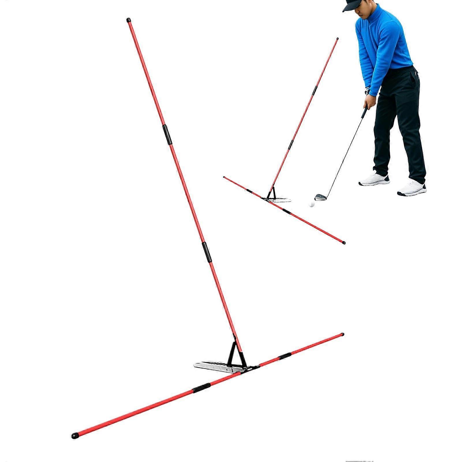 Golf Alignment Sticks, Swing Training Aid, Foldable Posture Corrector, Fiberglass Rods