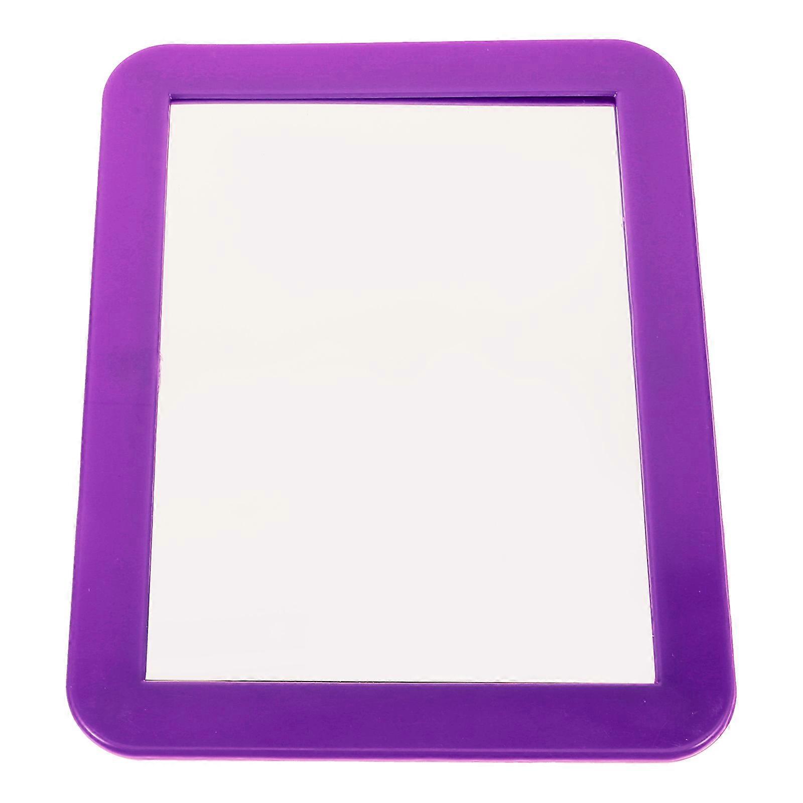 Magnet Mirror Small Magnetic Mirror For Locker Purple Color Simple Style 1Pack