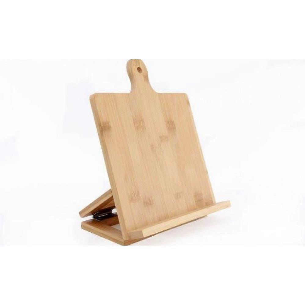 Bamboo Recipe Book Holder - Lightweight Kitchen Organiser Rack Accessory