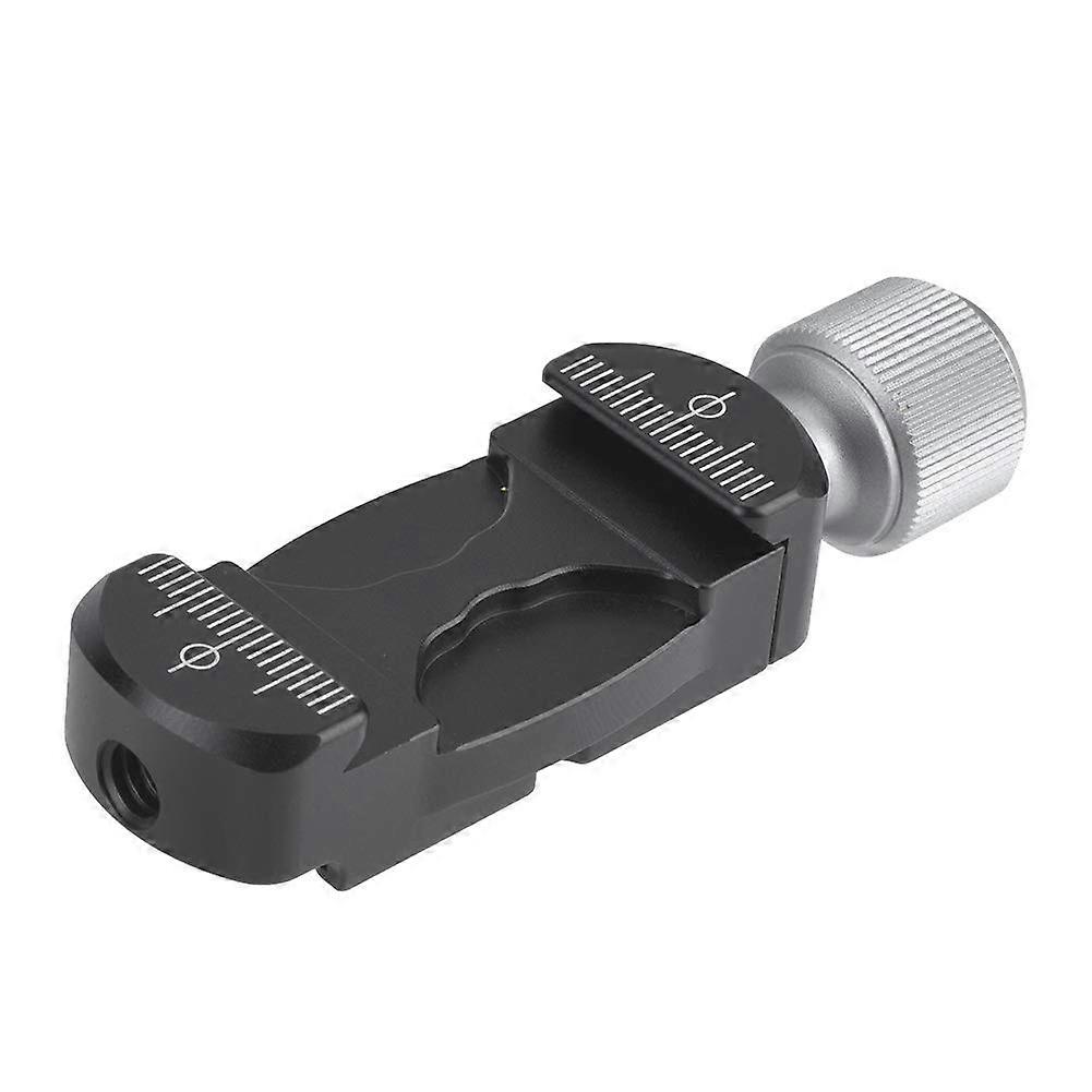 Clamp Extender with Cold Shoe and 1/4 Inch Screw Hole for L-Bracket Quick Release Camera Accessories