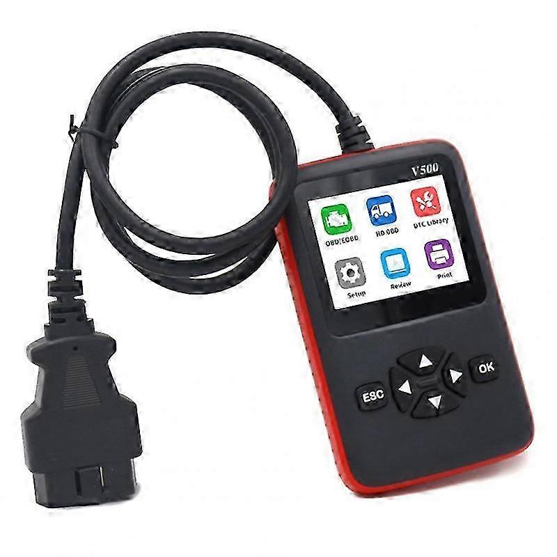 V500 OBD2 Engine Fault Code Reader Diagnostic Tool Scanner for Diesel Vehicles