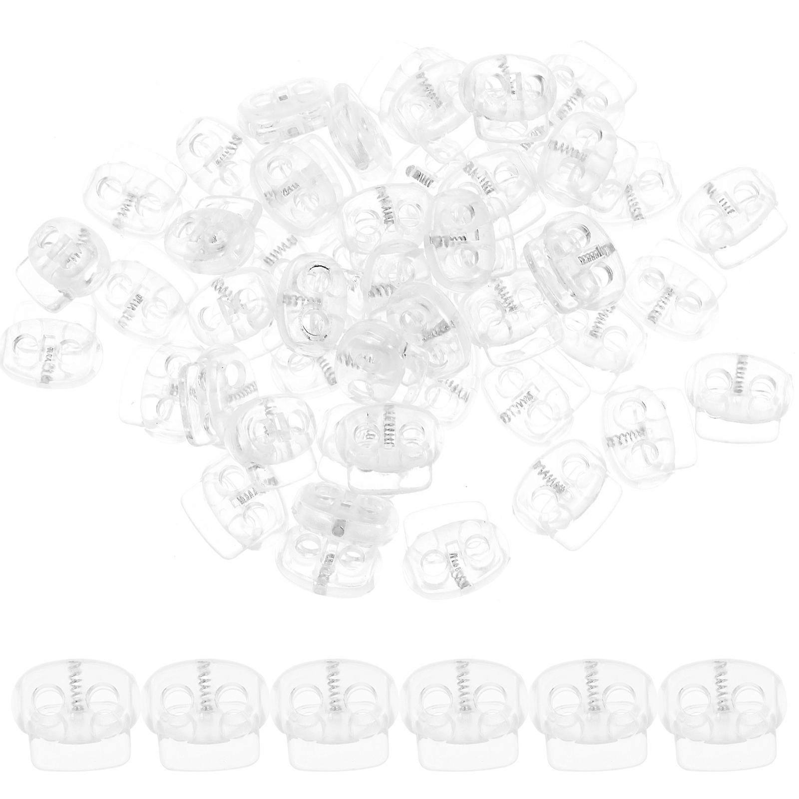 Practical Spring Cord Locks Diy Spring Stopper Replacement Buckle For Clothing And Backpack 50Pack