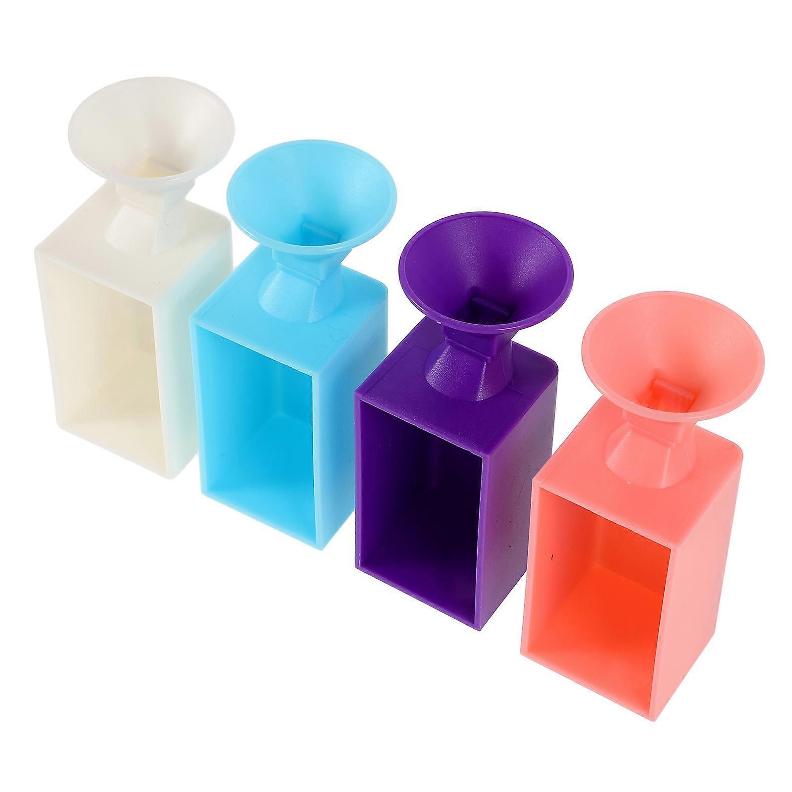 Rhinestone Painting Funnel Set 4pcs Bead Applicator Tools for Square & Round Drills Durable Art Supplies for DIY Crafting & Painting Projects