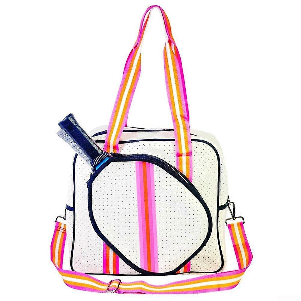 Pickleball Neoprene Paddle Carry Bag with Comfortable Strap Rose