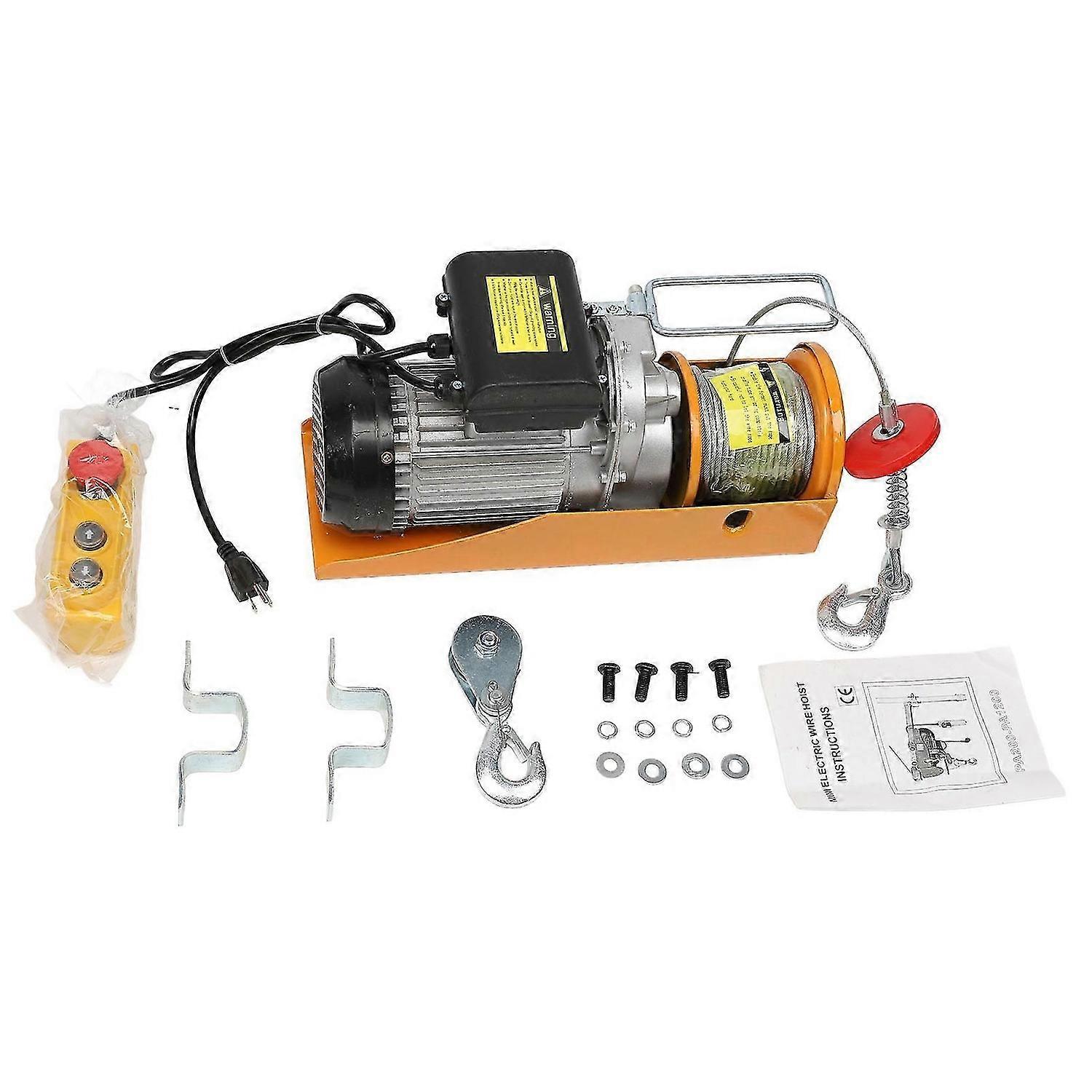 Electric Hoist 800kg Bearing 0.17m/s 25m Multi Functional Portable Electric Hoist Winch for Lifting in Construction Site