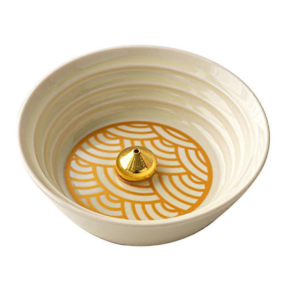 Fragrance Desktop Accessory Modern Incense Stick Holder Ceramic Square Incense Burning Home Decor 1Pack