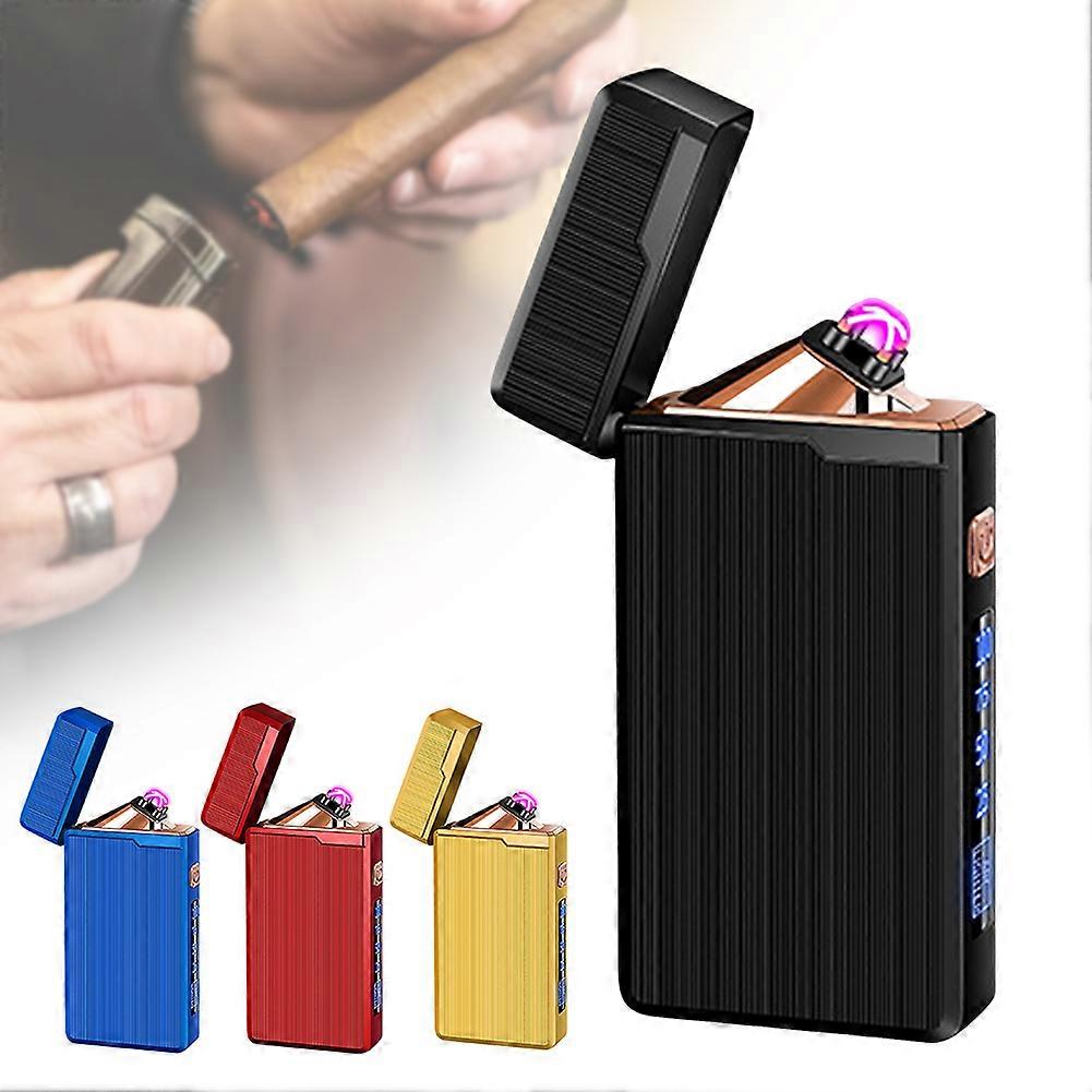USB Rechargeable Electric Arc Lighter Windproof Waterproof Touch Sensing Lighter for Men Camping