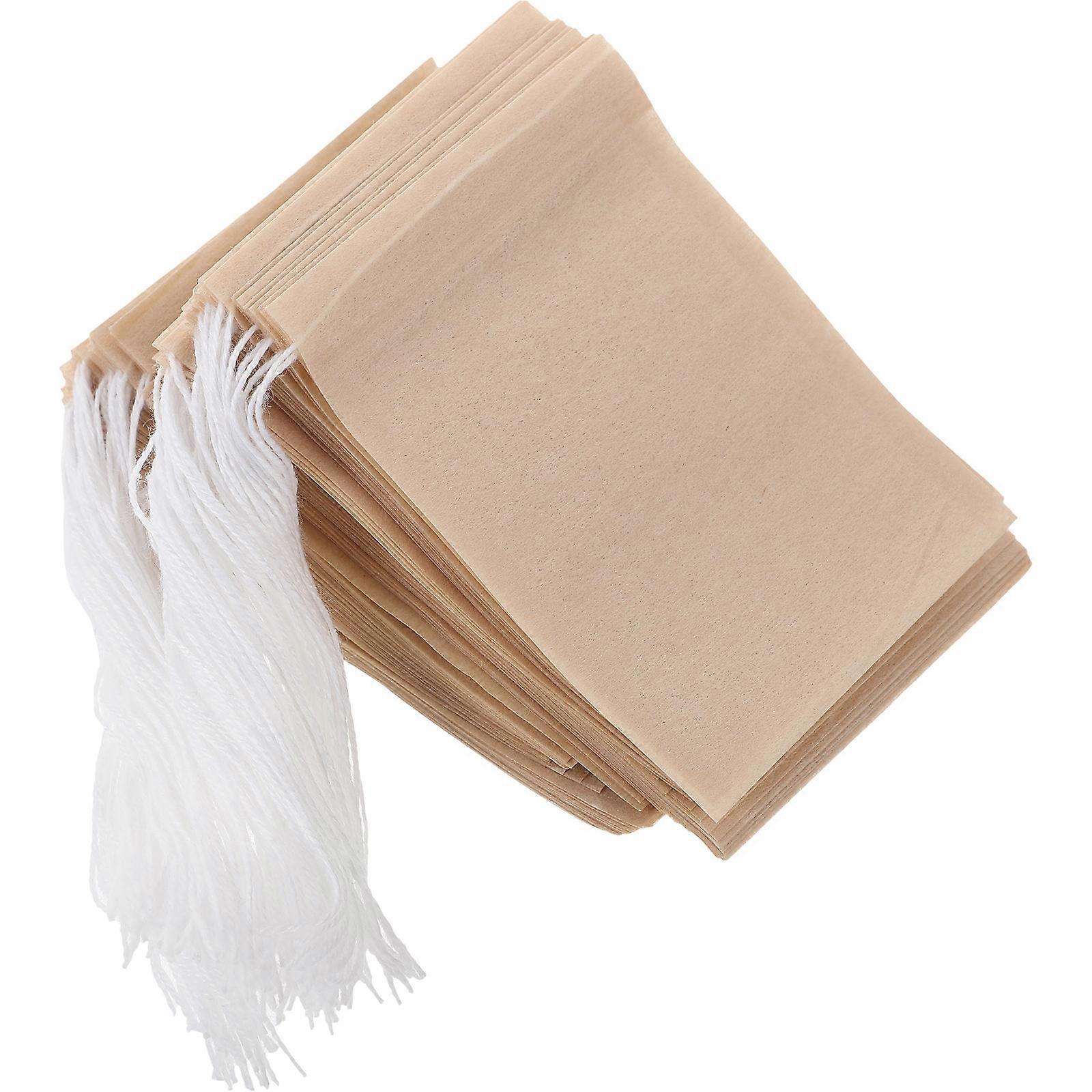 Tea Infuser Bag Rectangular Paper Disposable Use 100Pcs