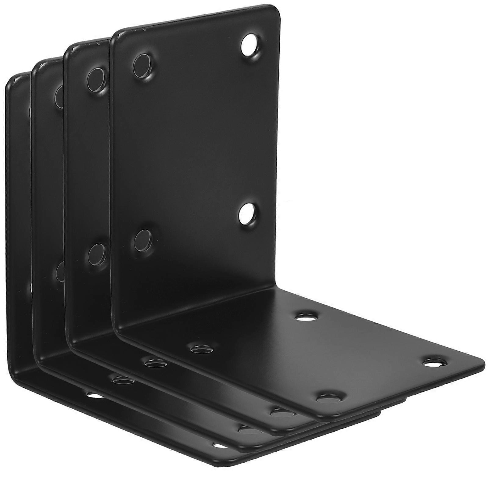 4pcs Corner Brackets, Right Angle for Durable Shelves, Cabinets & Furniture Reinforcement, Easy Install