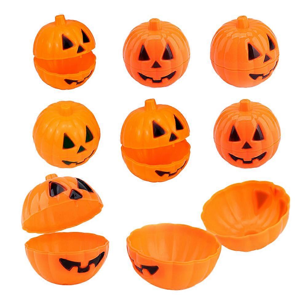 24pcs Halloween Pumpkin Candy Storage Boxes Lightweight Fillable Containers Party Favors Desktop Decor Mini Treat Holders for Halloween Carnival