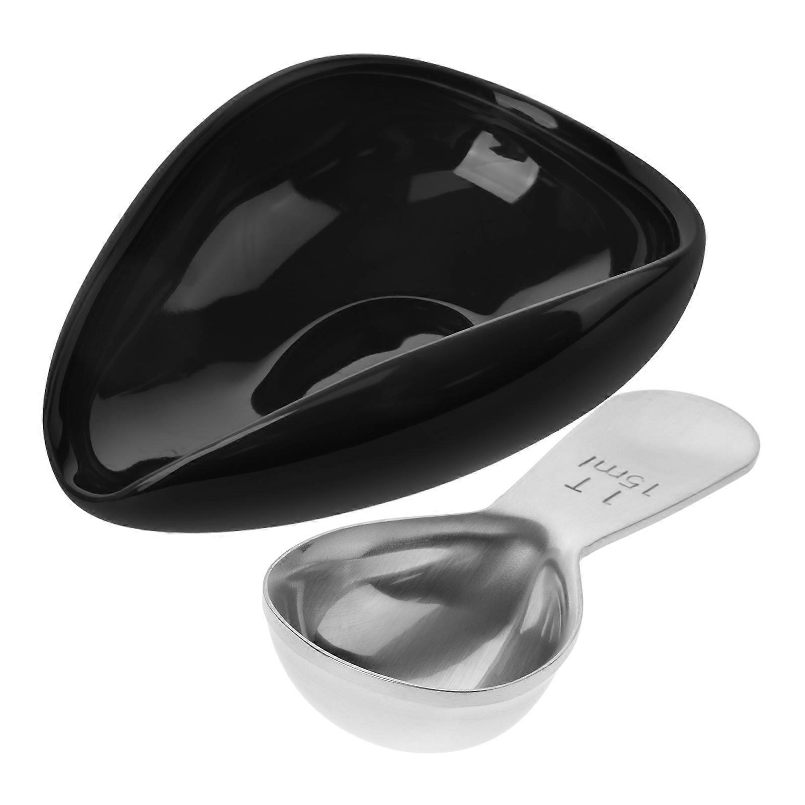 Coffee Bean Dosing Cup Ceramic Holder Professional Coffee 9.80X7.00X3.20CM Measurement 1Set