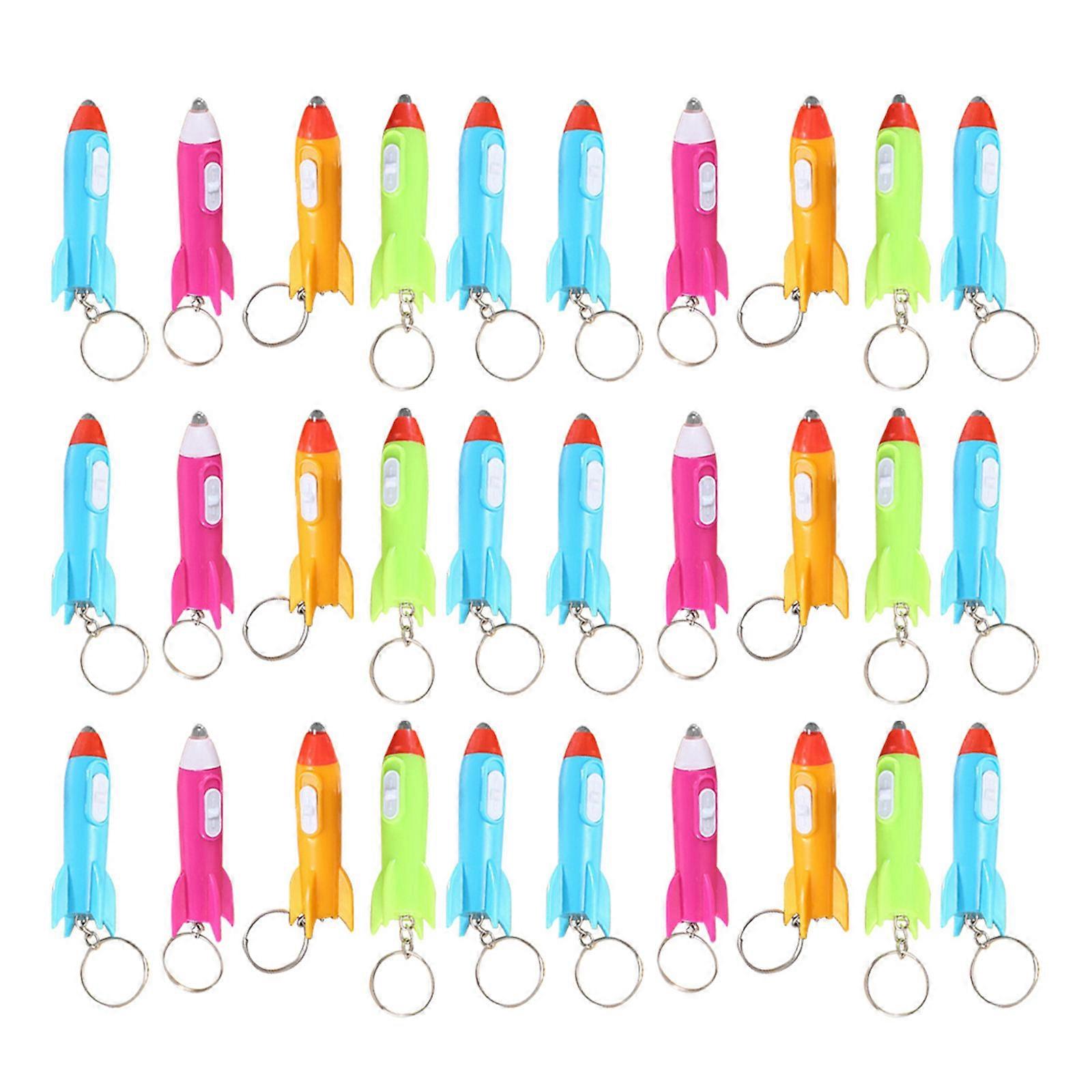 Keychain Decoration Creative Rockets Designed Pendants For Children 30Pcs
