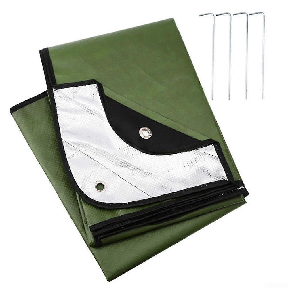 Isolated tarps made of durable materials for reliable coverage during your next adventure (green).