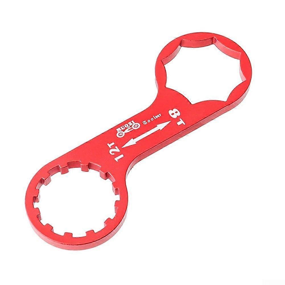 Bicycle Tool, Innovative Bicycle Fork Cap Wrench Design for XCR XCT XCM RST Mechanics, Red Color, Durable Material