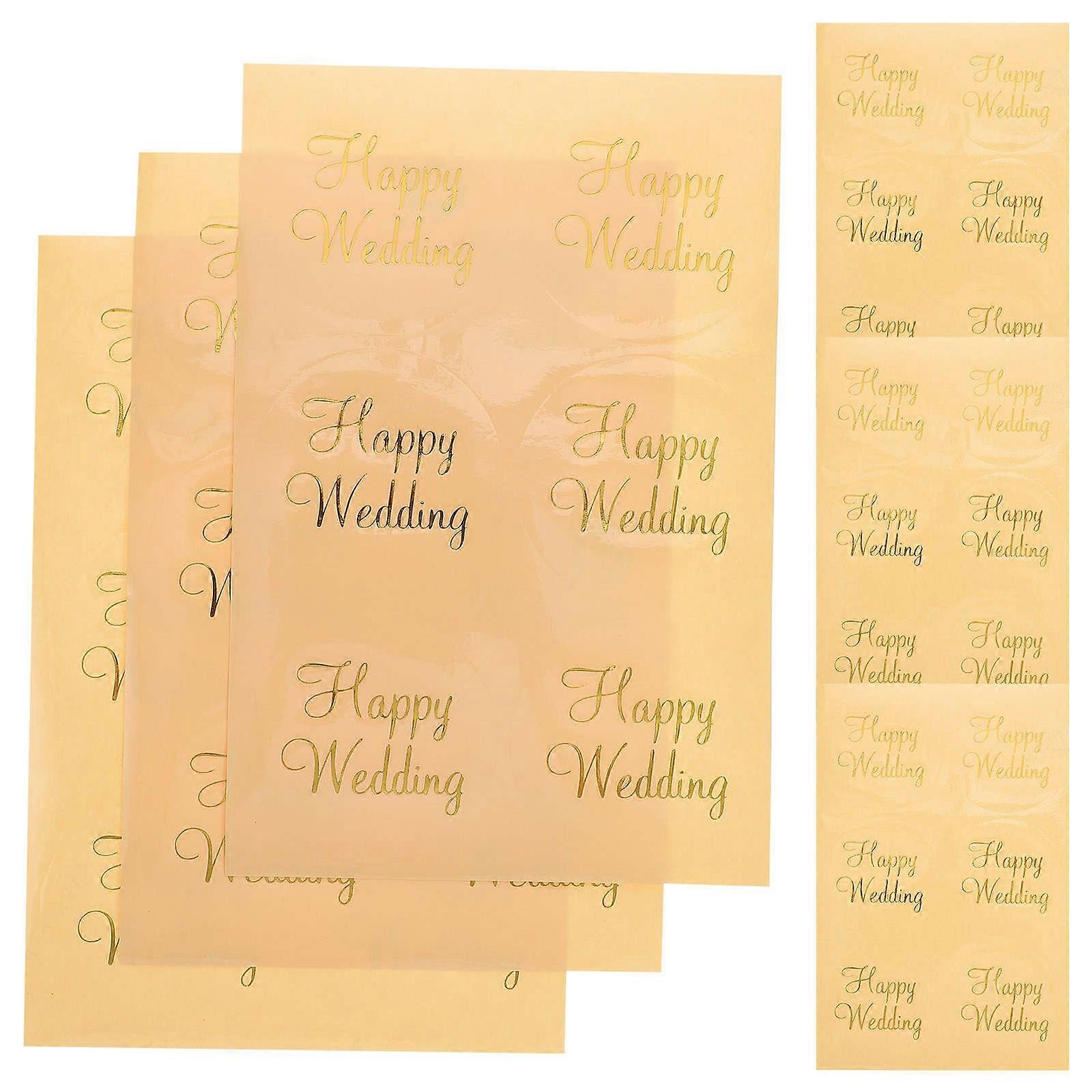 25PCS Self Adhesive Wedding Stickers for Greeting Cards, Envelopes & DIY Crafts – Romantic Decorative Labels for Celebrations and Parties