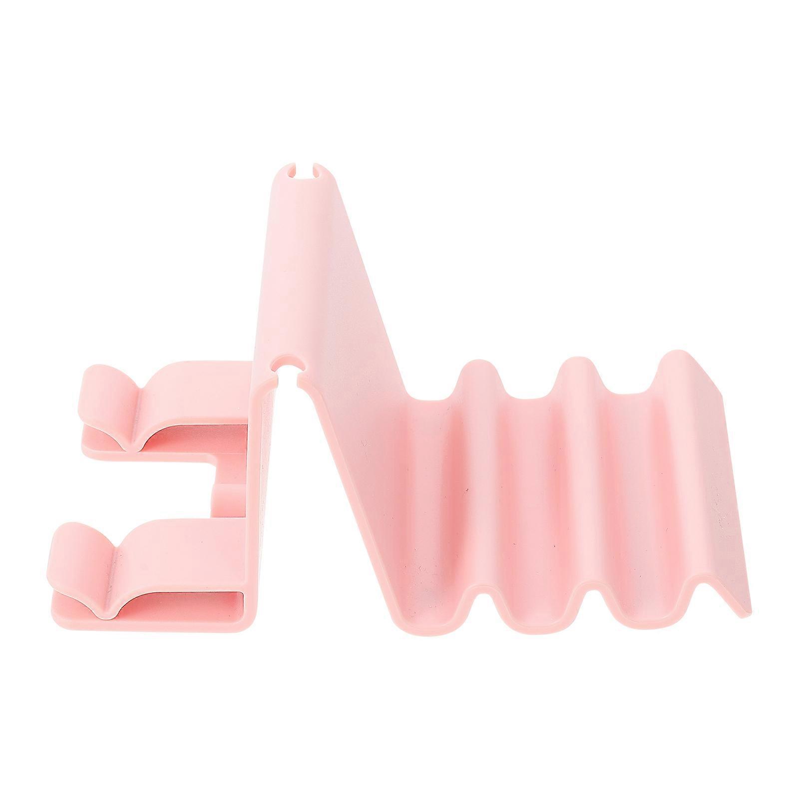 Creative Phone Stand Multi-angle Adjustment Mobile Phone Tablet Bracket for Office Use ABS Wave Shape 1Set