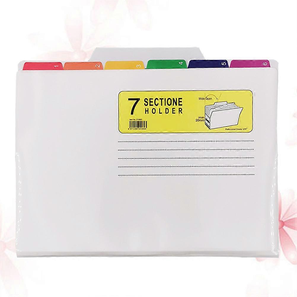 Waterproof File Folder for Storage 1Pcs Plastic Document Organizer White