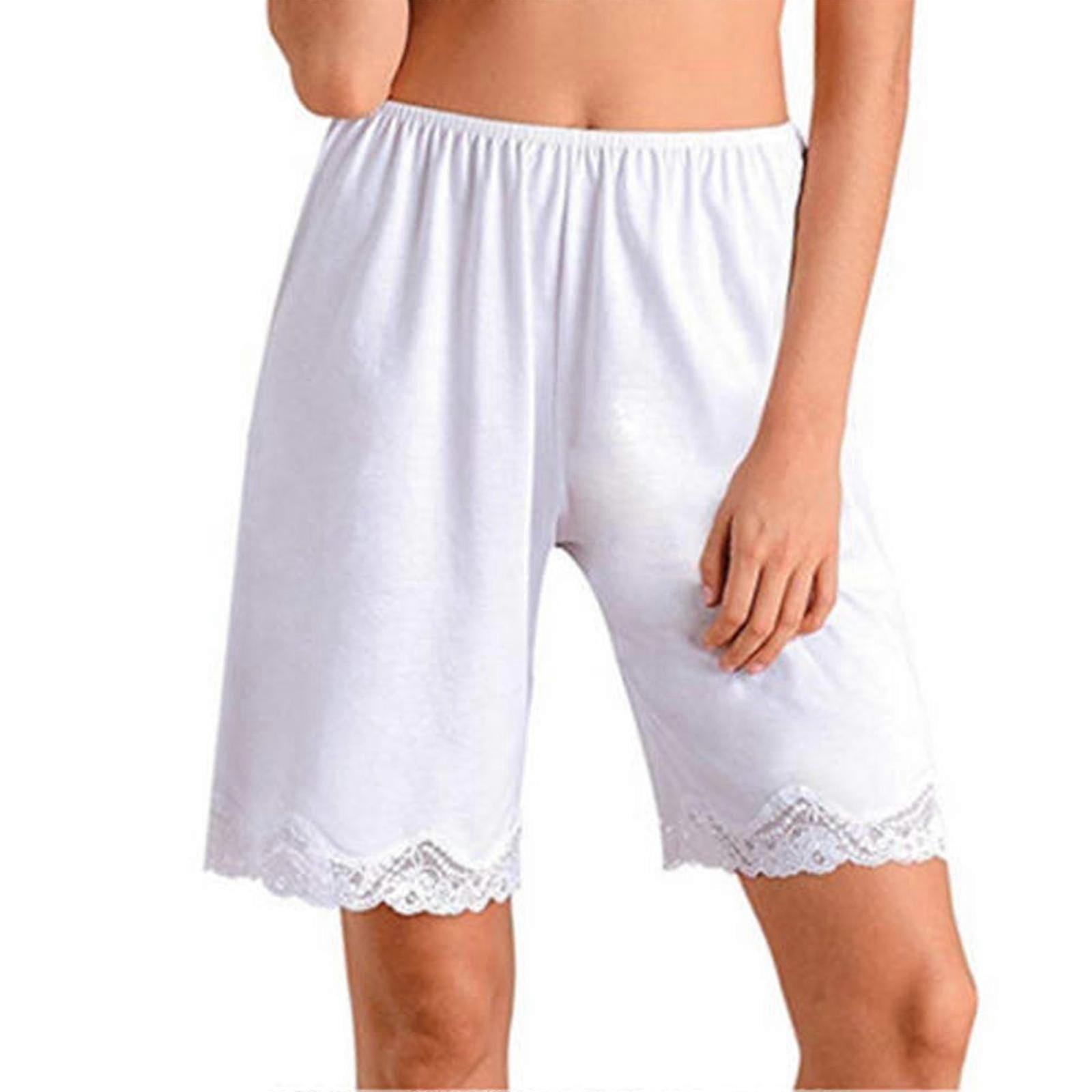 Women Lingerie Pajamas Short Pants Satin Pettipants Snip-it Culottes Slips Bloomers 0619
