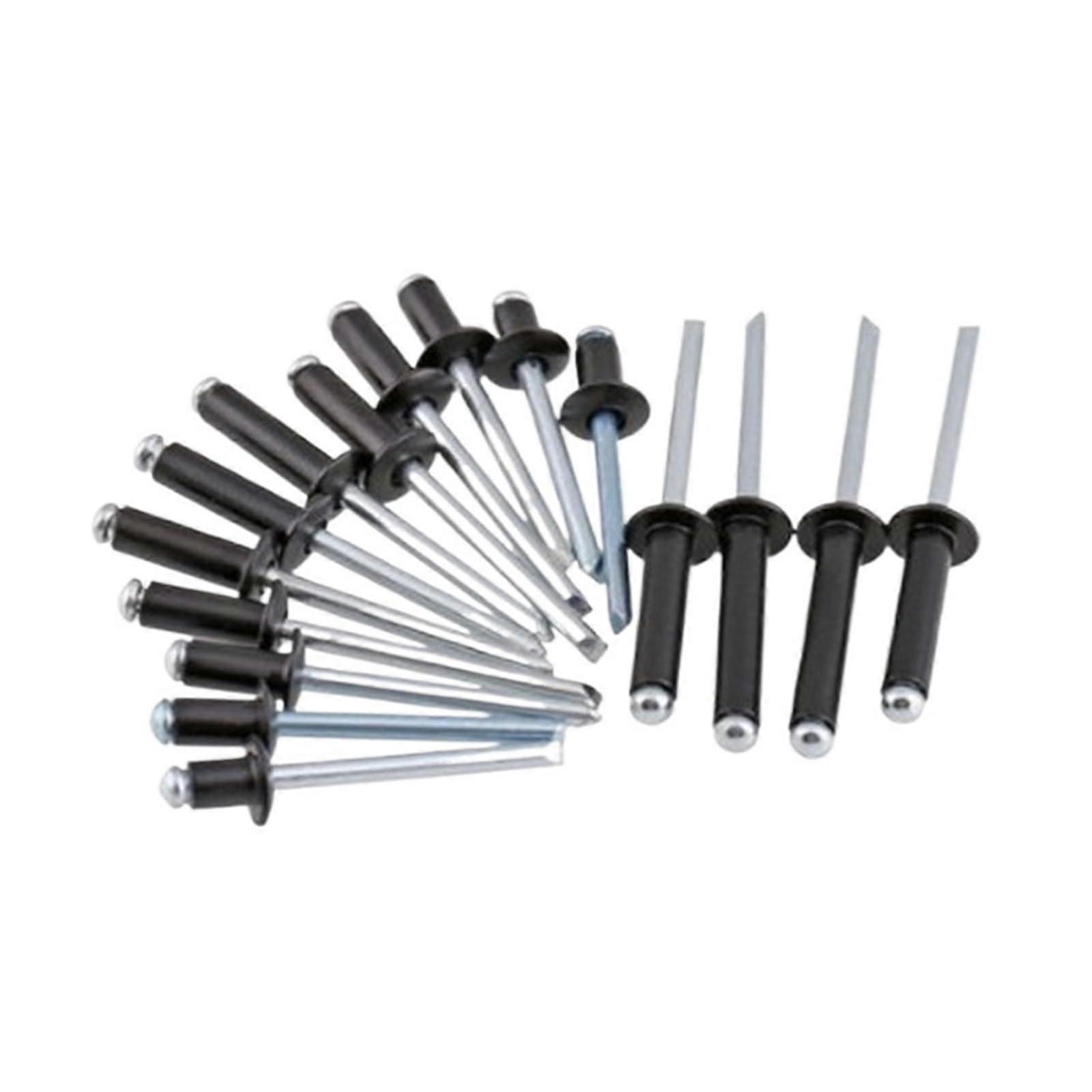 black aluminum blind rivets M2.4 M3 M3.2 M4 M5 mushroom head (M4 20PCS)