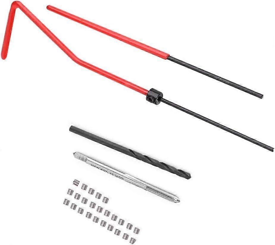 Thread Repair Insert Kit Stainless Steel 25 Inserts with Drill Set
