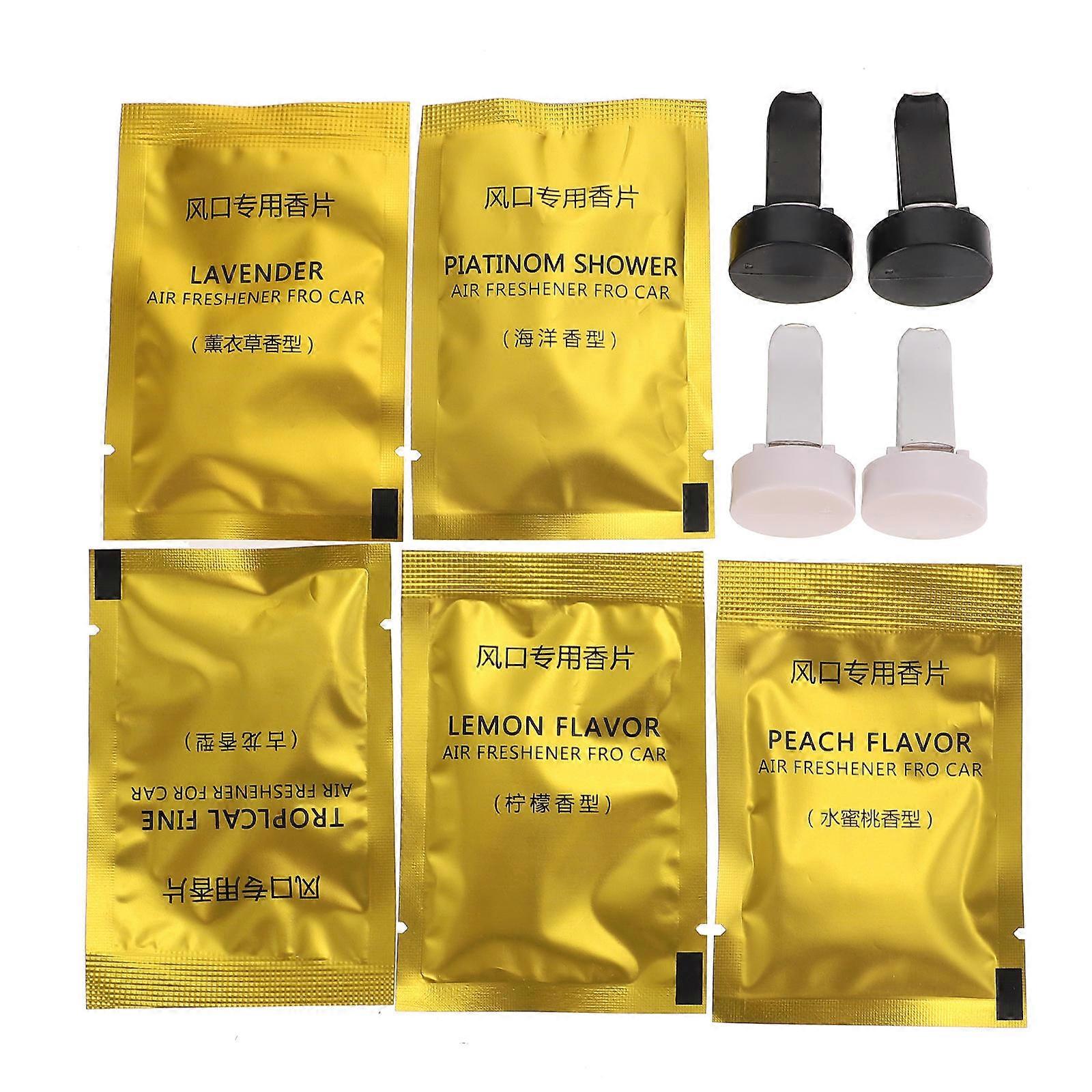 Car Fragrance Vent Clip Air Freshener Car Vent Clips Assorted Color 3.8X2.3cm Portable 1Set