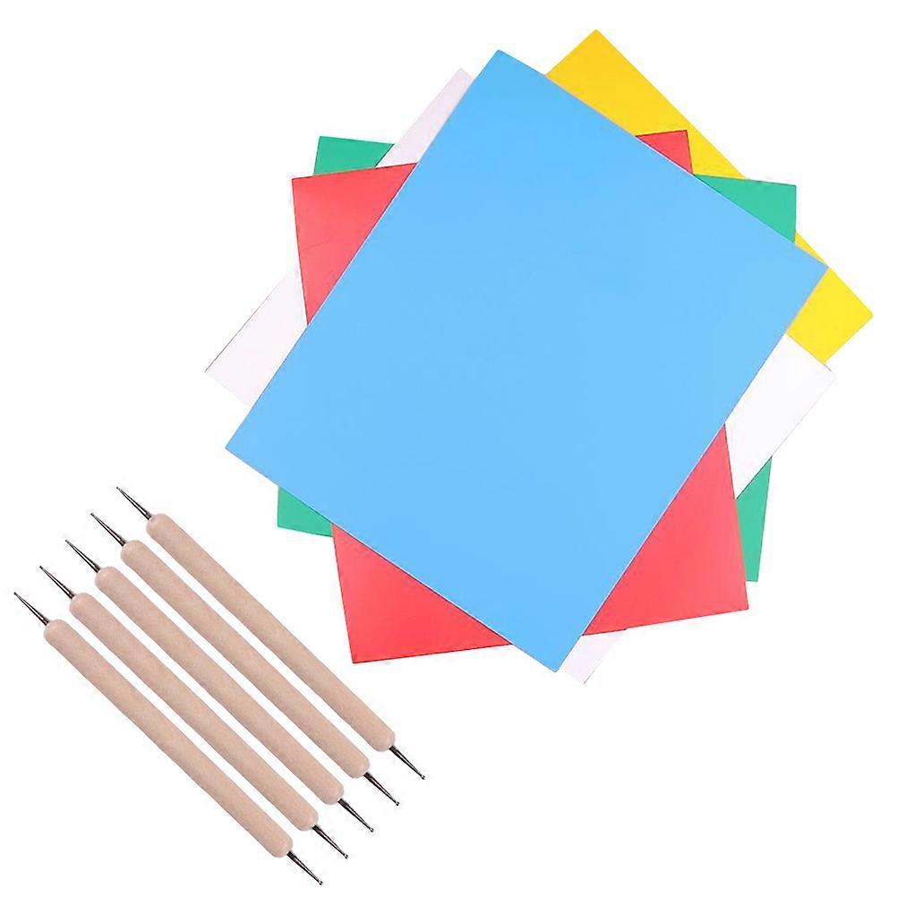 ورق كربون ملون متنوع لتتبع نقل DIY 10 قطع ورق متين للتطريز بحجم 2 قطعة لكل لون