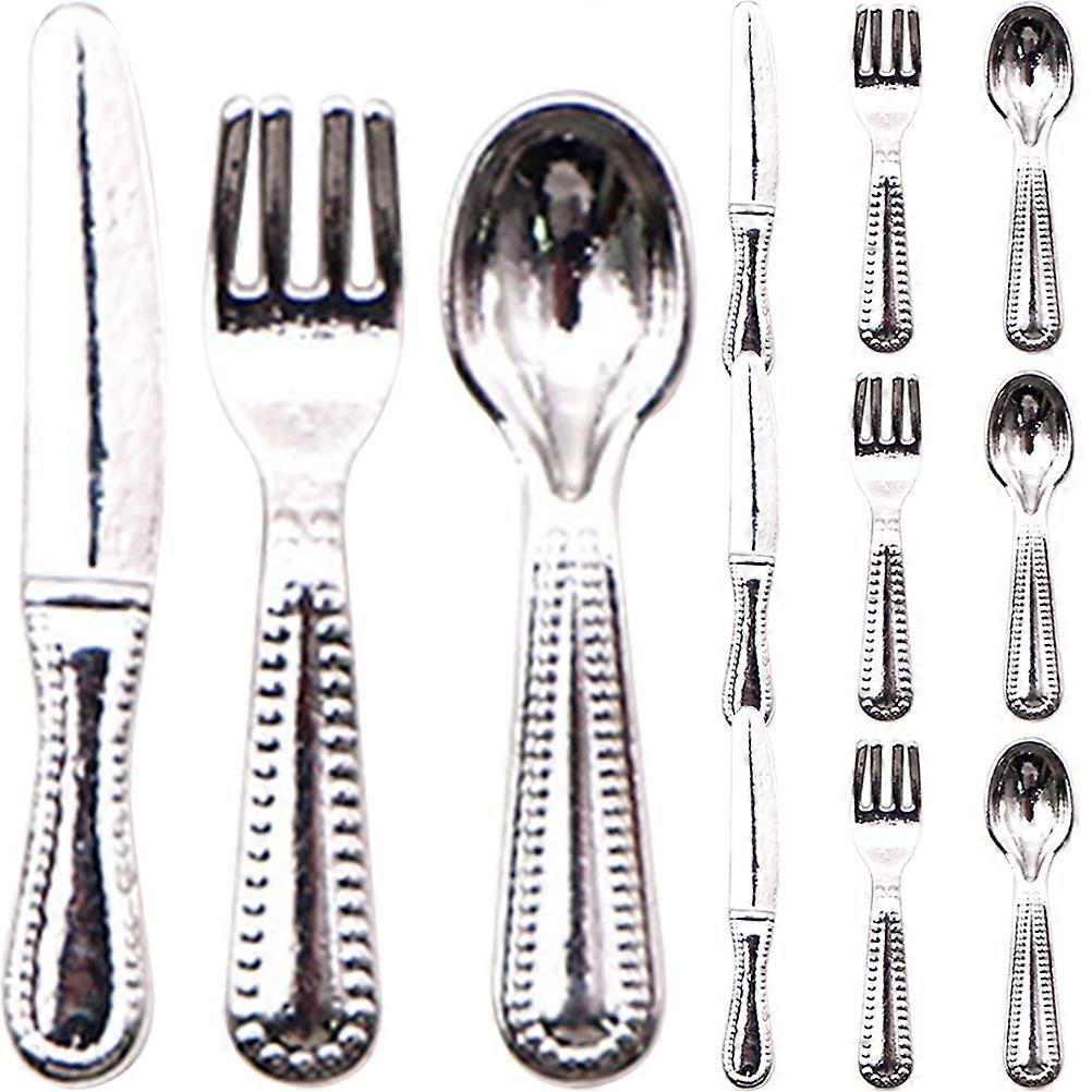 Cognitive Development Toy Miniature Forks Dollhouse Accessories for 1Set