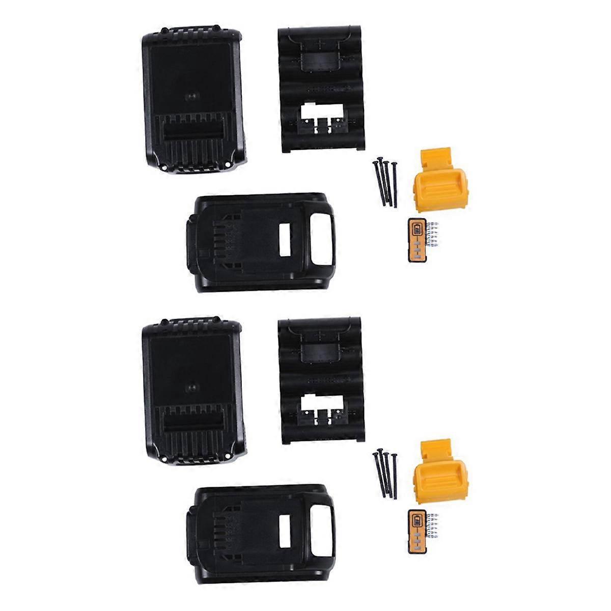 2X Battery Plastic Case (No Battery Cell ) for 18V 20V 3.0Ah 4.0Ah Li-Ion Battery
