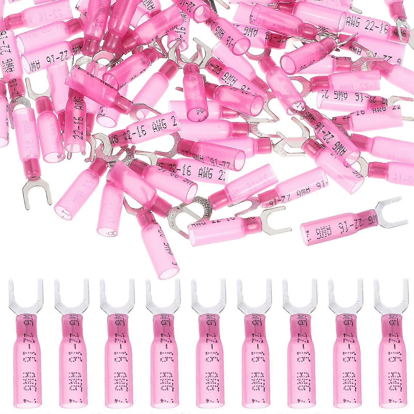 100pcs Fork Terminal Crimp On Wire Connector Crimp Wire Connector Electrical Connector