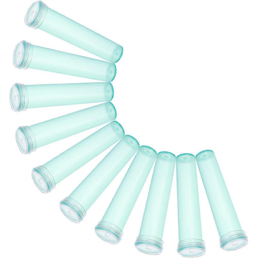 Reusable Skyblue Plastic Flower Tubes with Caps for Home Use Fresh Flowers 10mm Diameter