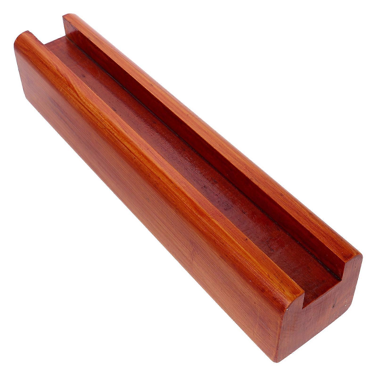 Brown Wooden Mirror Stand for Secure Artwork Display in Home Office or Restaurant Settings
