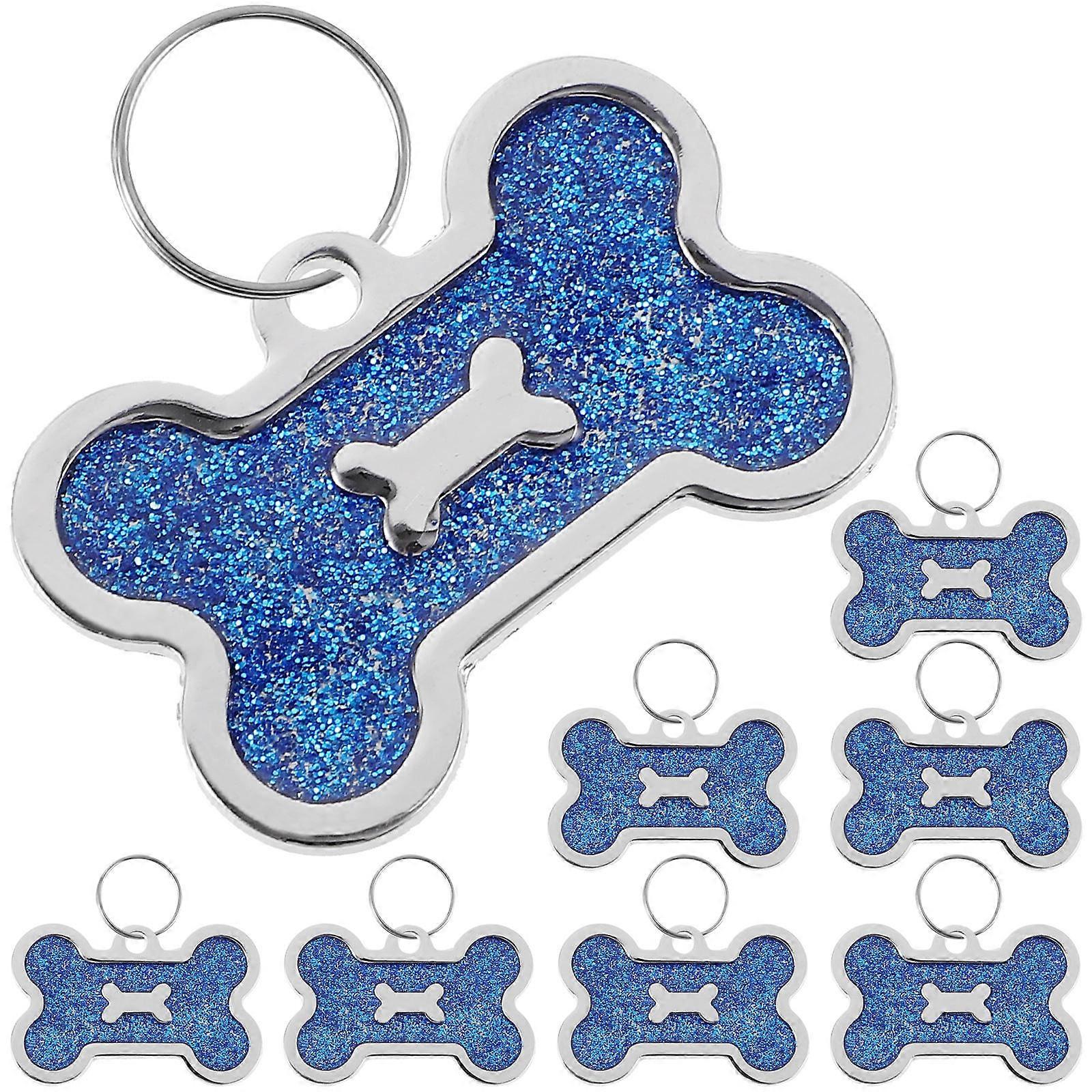 Id Tags for Dog Collar Zinc Alloy Pet Name Tags Daily Use 8Pcs