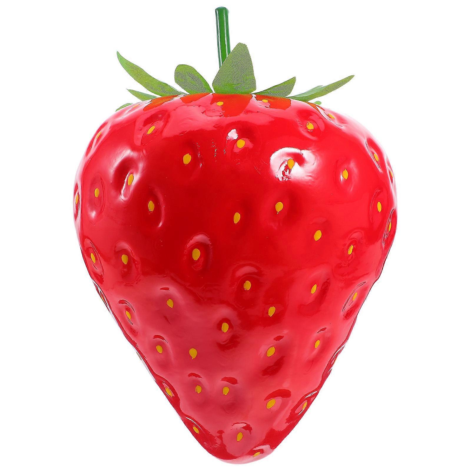 Lifelike Artificial Strawberry Fruit Prop for Photography & Event Decor, Realistic Ornament for Stylish Displays