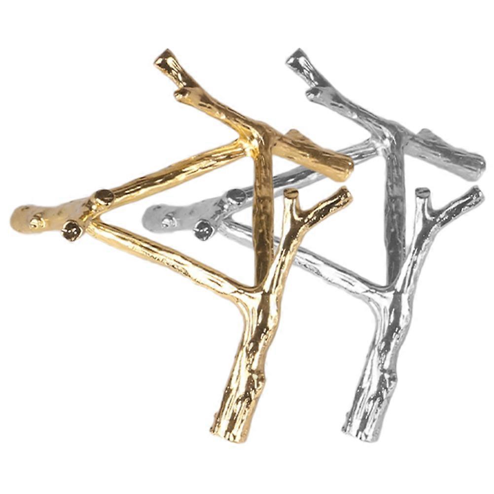 Crystal Sphere Holder 2pcs Metal Stand with Rose Gold/Silver Triangle Base for Stable Display of Crystal Balls, Marbles & Minerals in Home or