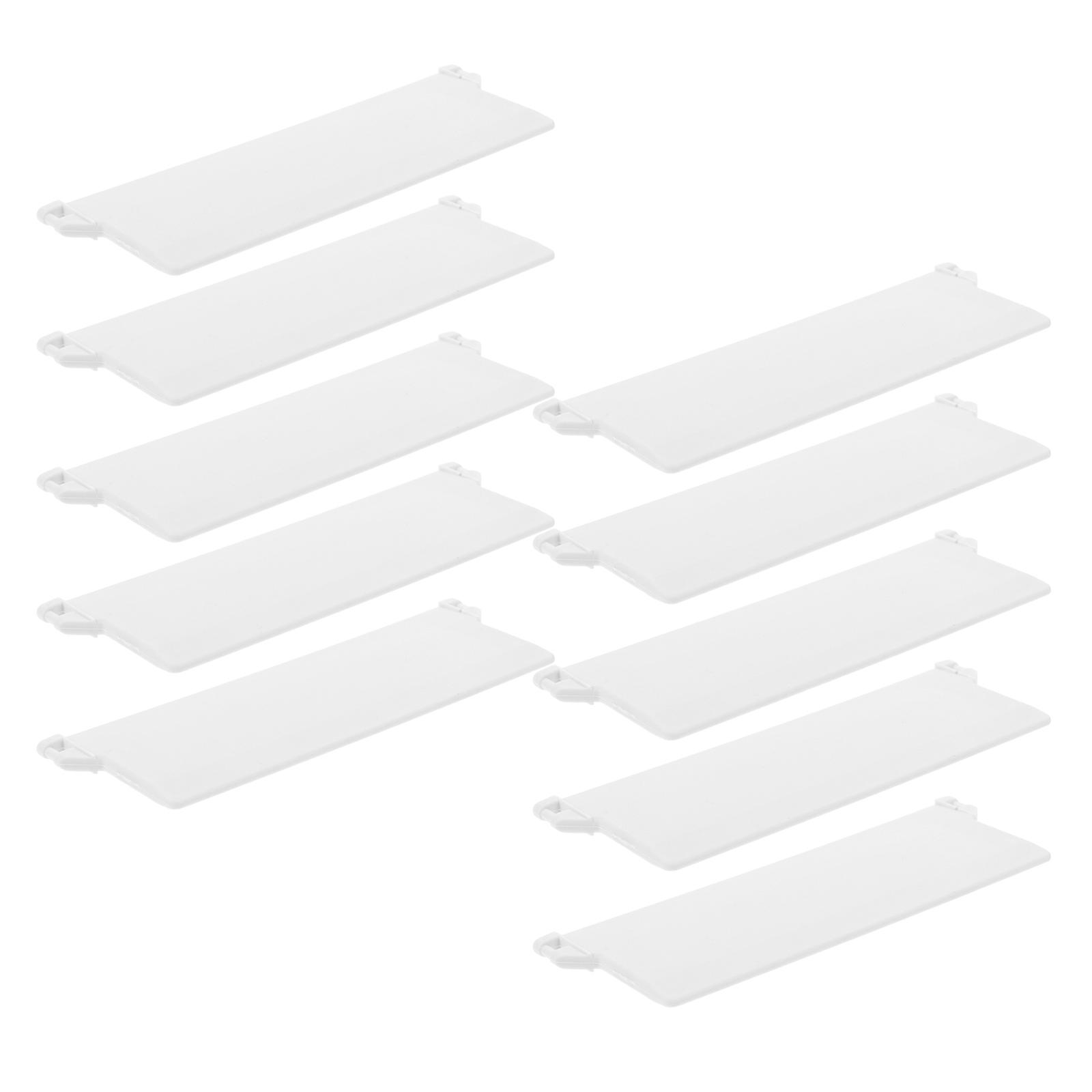 White PVC Blind Accessories for Windows with Cord Holder and Weight for Home Use 10 Pieces