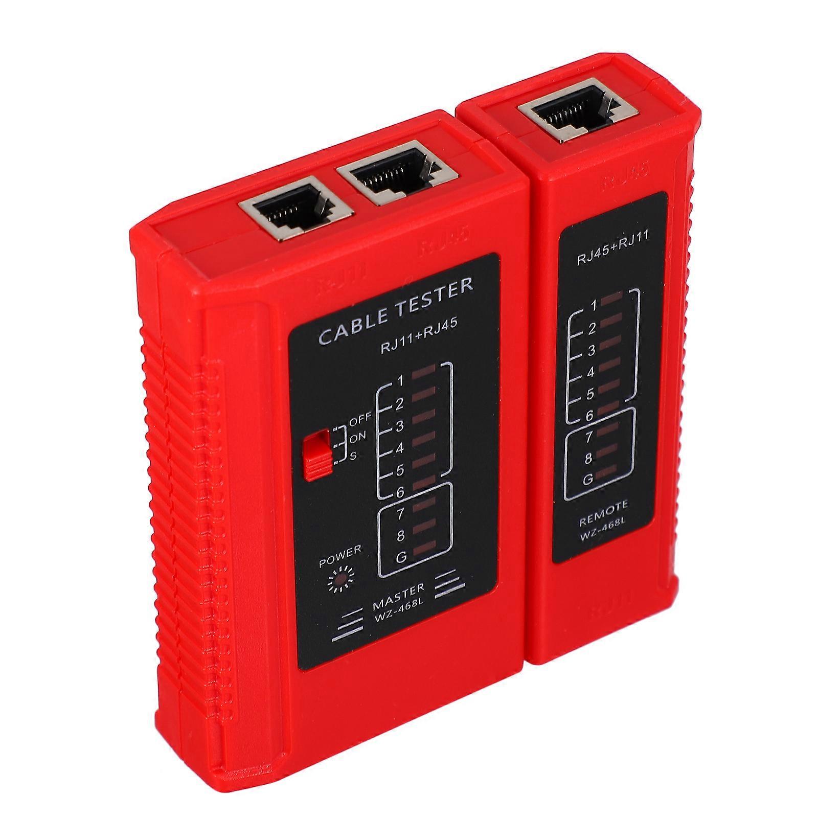 Electric Wire Checker for Home with LED Display Red PC Material 1 Master and Remote Unit