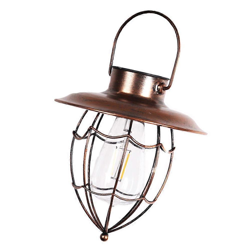 Chic Solar Powered Garden Lamp Designed For Night Lighting With Battery And Durable Iron Material 1Pack