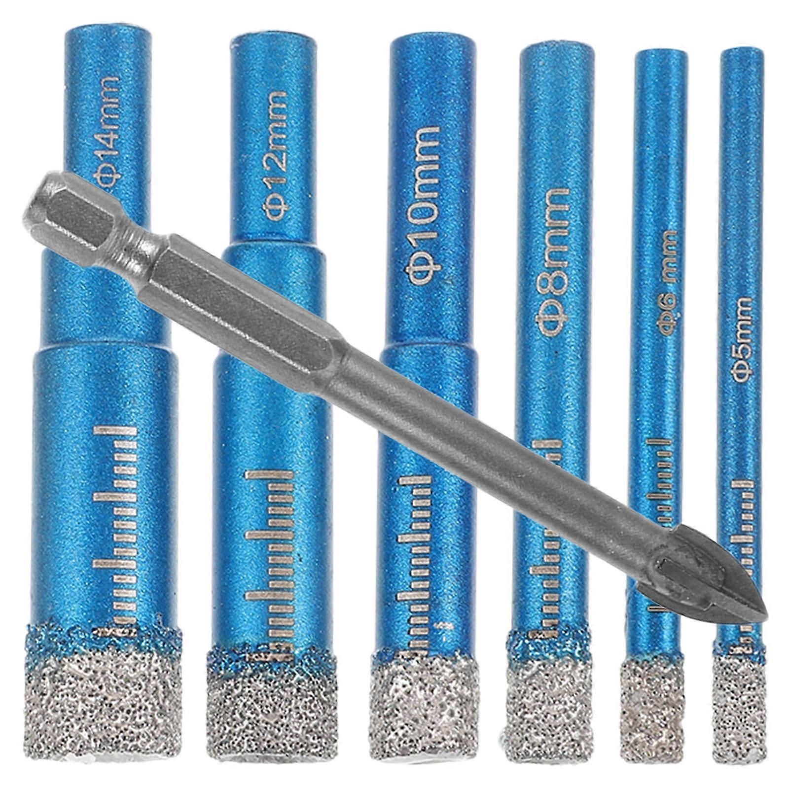 Tile Drill Bits Set For Professionals And DIY Enthusiasts Assorted Color Hexagonal Handle Advanced Durability Technology 1 Set