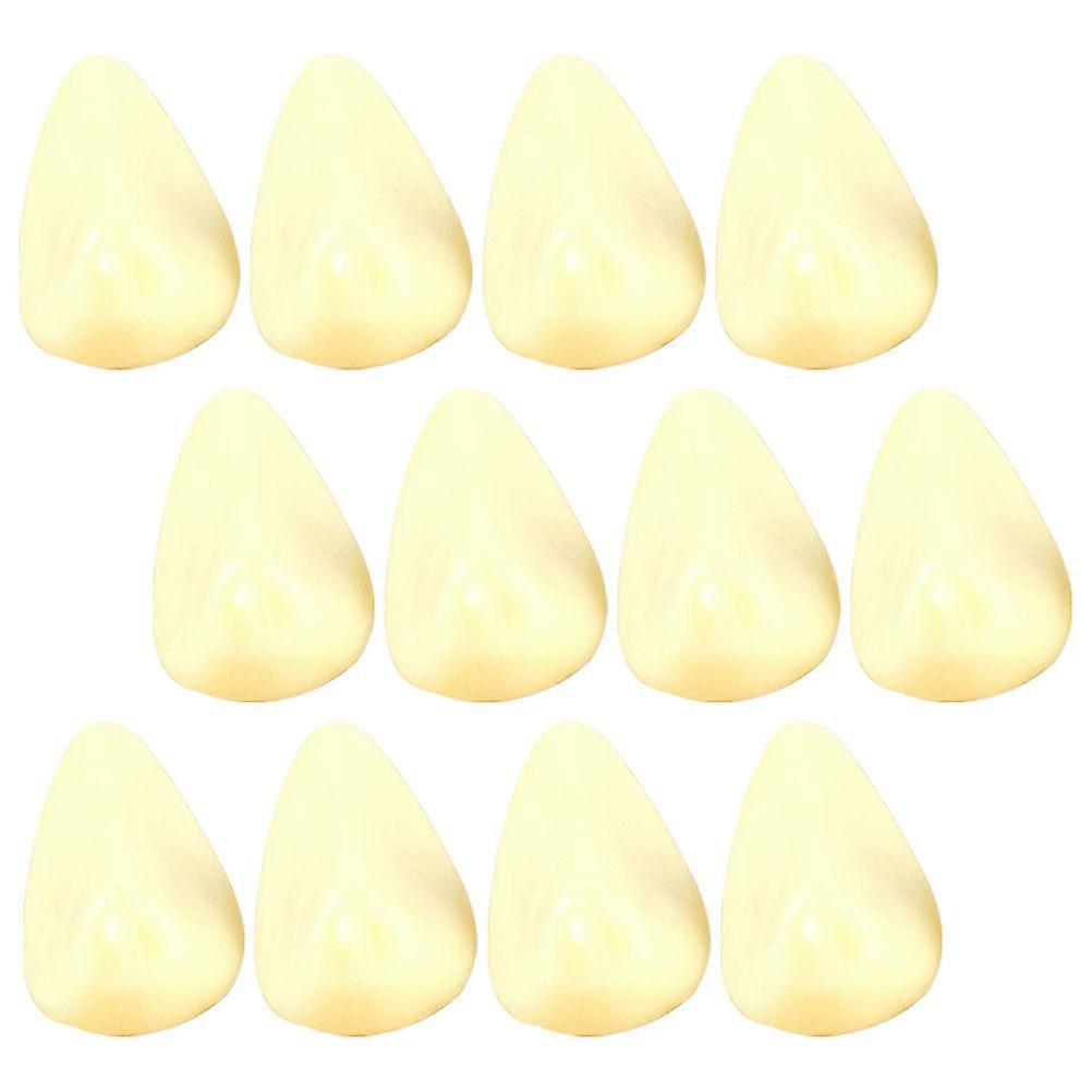 Garlic Flakes Model 15Pcs Decoration Teaching Model Supermarket Display Round Slices Clear Texture