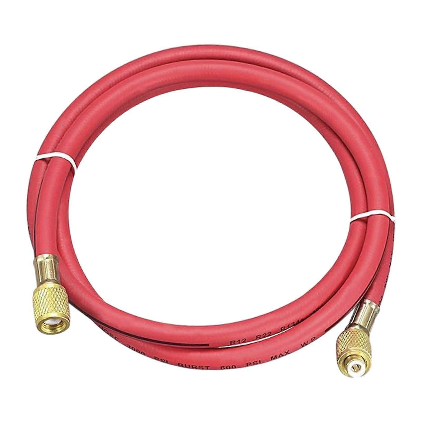 Refrigerant Hose for Car Air Conditioning Refrigerant Refill Set R134a 150 cm Pressure Charging Hose for Air Conditioning Red