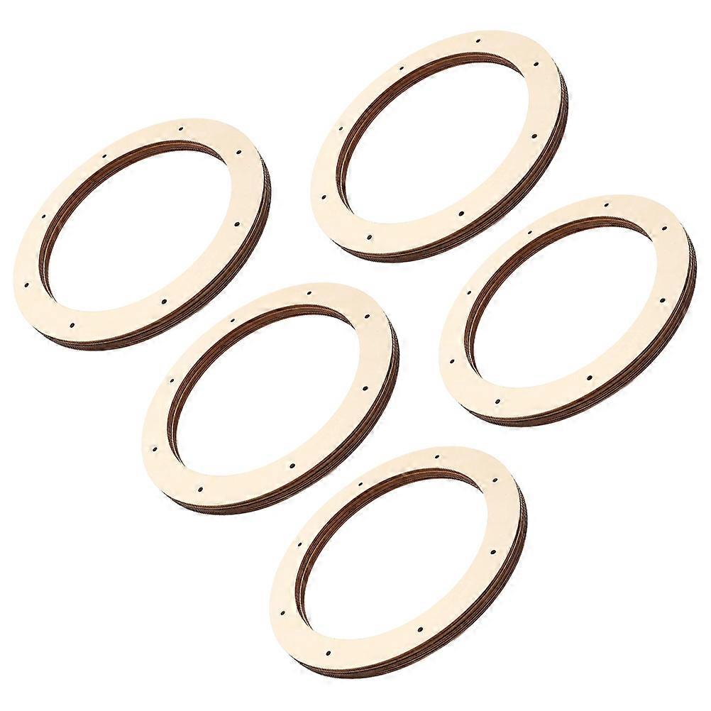 Round Floral Wreath Frame 5Set Ideal For Home Decor Lovers To Create Festive Atmosphere During Holiday Season With Wood Material