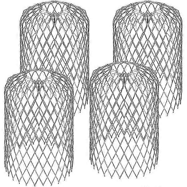 4 pcs Aluminum Gutter Strainer 8*15cm Stainless Steel Gutter Strainer Filters Waterproof Gutter Strainer Mesh High-Performance Durable for Home Roof G