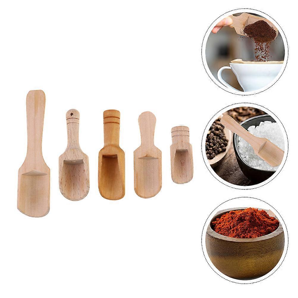 Wooden Spoons Scoop Mini Bath Salt Tea Wood Salt Small Sugar Spoon Coffee For Cooking