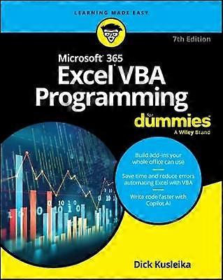 Programmation Microsoft 365 Excel VBA pour les nuls