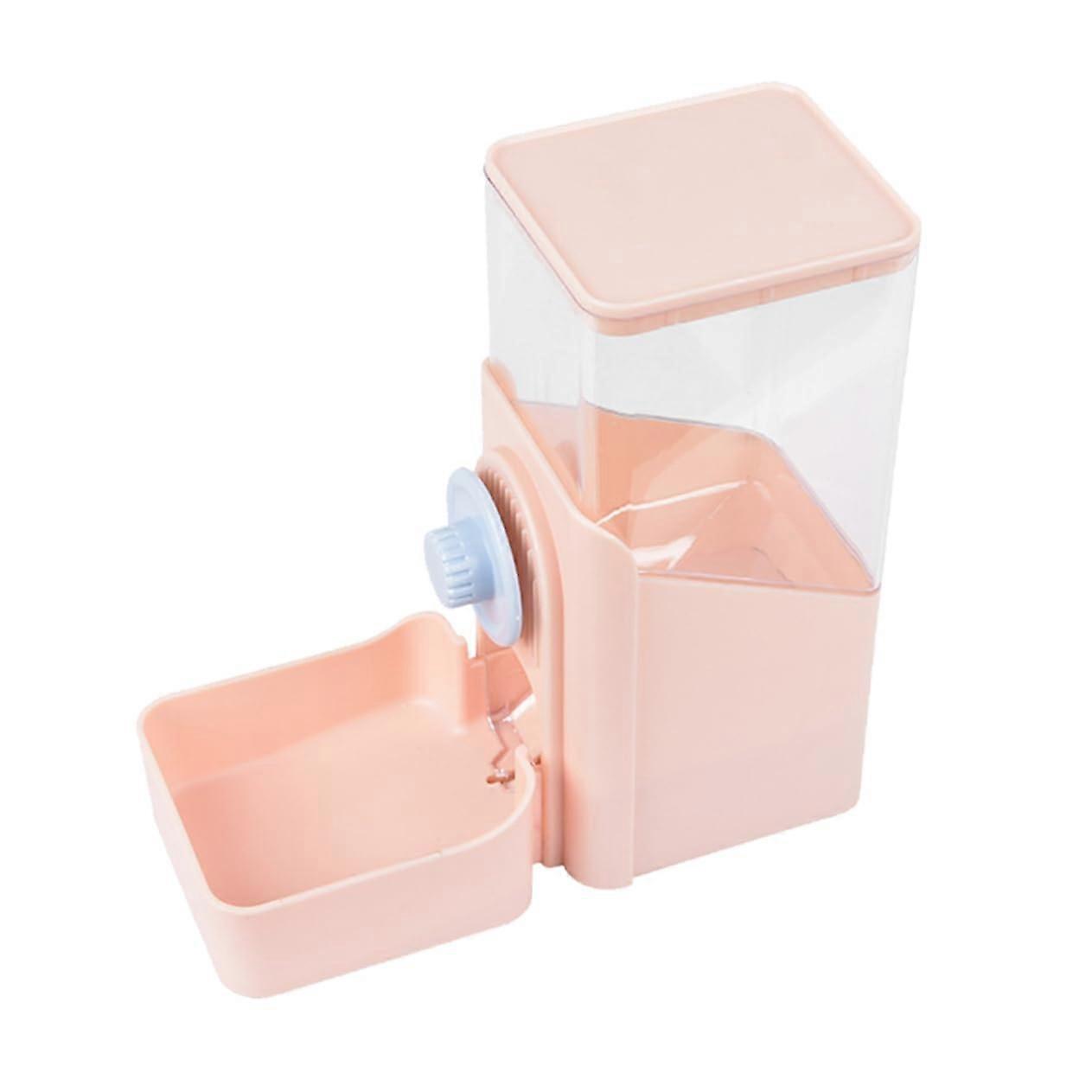 Automatic Pet Feeder Square-Shaped Dispenser For Dogs And Rabbits Durable And Easy To Clean Convenient Feeding Solution