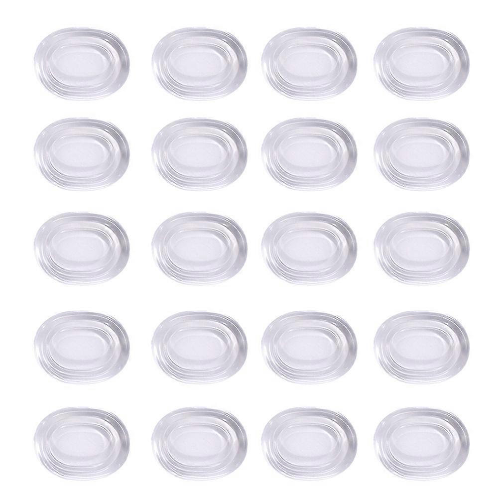 20pcs Transparent Silicone Drum Mute Pads for Snare Drum Set Dampening Without Affecting Tone 20pcs