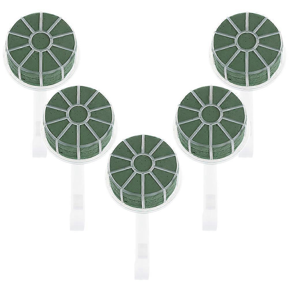 5PCS Wedding Floral Handle for Bridal Bouquets   Plastic Flower Bouquet Holder, Wet Mud Compatible, Bridal Arrangement Support